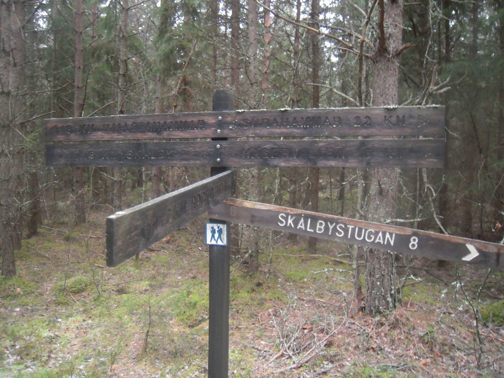 Här skildes våra vägar. Bosse sprang mot Rocklunda och jag mot Skälby.