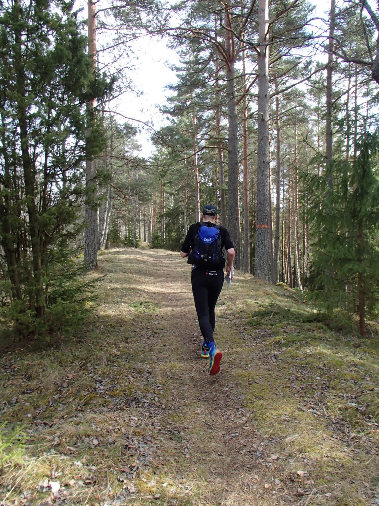 Löpning på åsen innan Malmköping.